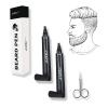 Beard Pen, Beard Pencil Filler for Men, Long-Lasting Coverage Natural Finish Beard, Enhance Facial Hair & Beard Colour, Waterproof, 2PCS (BROWN) view 1