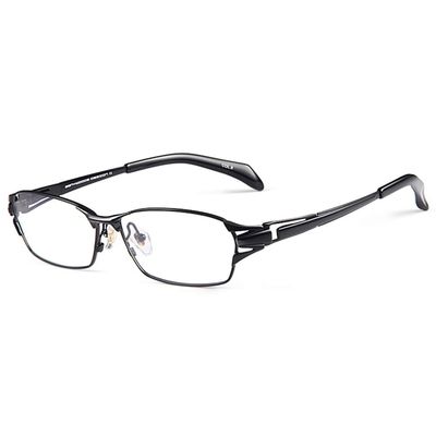 CAOXN Men's Anti-Blue Light Fatigue Reading Glasses Ultra-Light Pure Titanium Presbyopic Presbyopic Optical Glasses Diopter +1.00 To +3.00,Black,+2.50