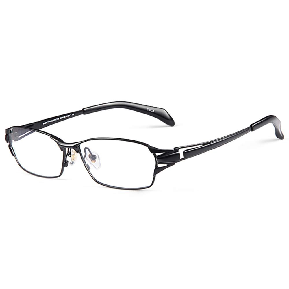 CAOXN Men's Anti-Blue Light Fatigue Reading Glasses Ultra-Light Pure Titanium Presbyopic Presbyopic Optical Glasses Diopter +1.00 To +3.00,Black,+2.50