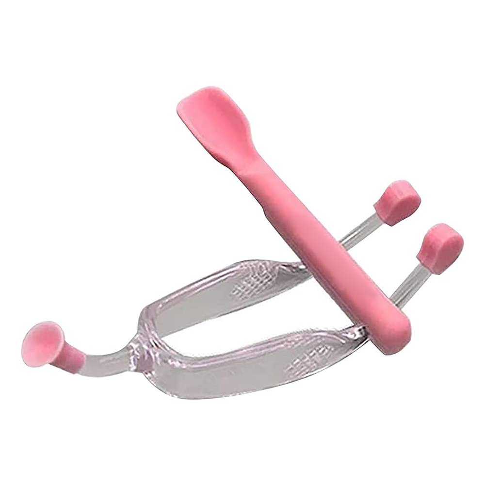 WINBST Contact lens case, soft contact lens inserter remover tool kit with tweezers Soft silicone spoon and storage box for travel and at home