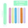 20PCS Toothbrush Case Set,Portable Breathable Toothbrush Holder,Dust-proof Toothbrush Box Storage,Plastic Toothbrush Container Travel Toothbrush Mixed Color,Daily and Travel Use, Multicolor, view 2