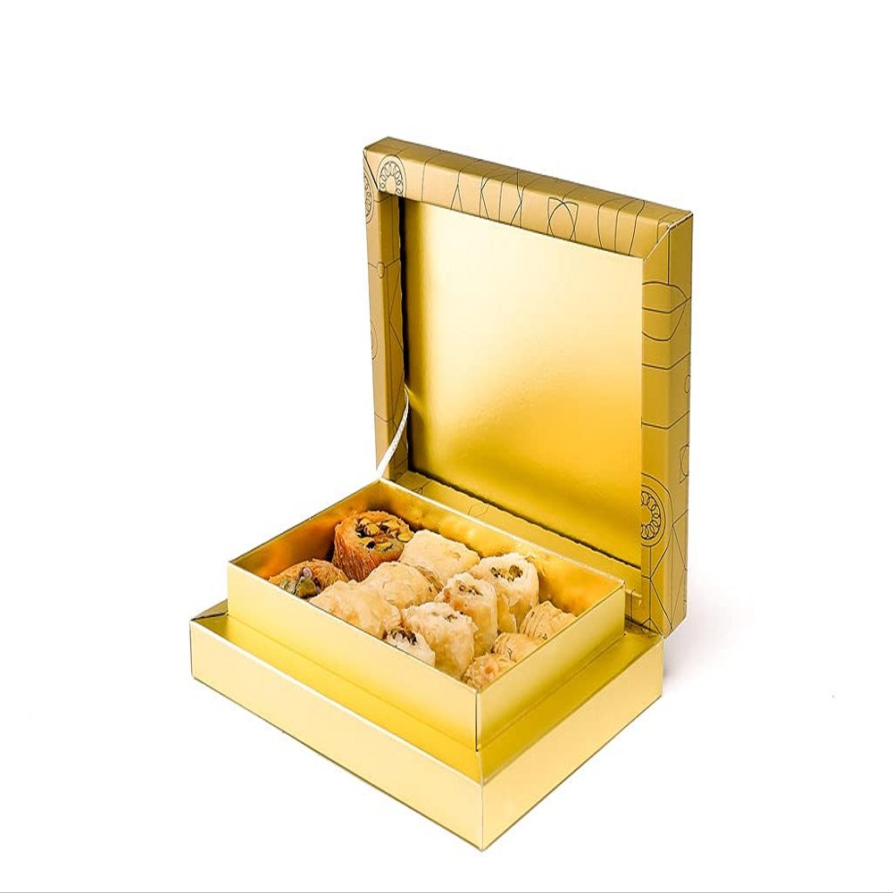 Sweetland London Pistachio Baklava Selection 300g | Handmade Traditional Lebanese Baklava Sweets | Selection of Pistachio Treats | UK Made | Gold Gift Box
