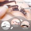 6 Pcs Tweezers for Eyelash Extensions, Straight and Curved Stainless Steel, Individual Volume, Isolation Tweezers (Silver) view 2