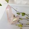 MCWJ 1pc natural rose angel aura crystal cluster electroplating Titanium coating quartz cluster stone Healing view 2