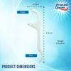 75 Pack Dental Floss Sticks D Shape Tooth Floss Picks Premium Polymer Threads Easy to Use, Durable & Portable Flossing view 3