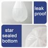 OKKEAI Small Pedal Bin Liners Bathroom Bin Bags White Garbage Bag 8l Rubbish Bag Plastic Clear Trash Bags for Toilet,Office Fit 6L,7L,8L,9L,10L view 3