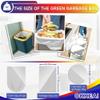 OKKEAI Small Pedal Bin Liners Bathroom Bin Bags White Garbage Bag 8l Rubbish Bag Plastic Clear Trash Bags for Toilet,Office Fit 6L,7L,8L,9L,10L view 4