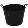 20L Garden Flexi Tub Storage Robust Bucket/Multipurpose Flexible Container (Black) view 1