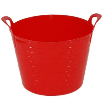  - 26L Litre Medium Flexi Tub Polyethylene Storage Bucket Strong Robust Multipurpose Rubber Flexible Container with Handles for Home Garden Use - MADE IN U.K