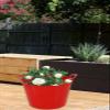  - 26L Litre Medium Flexi Tub Polyethylene Storage Bucket Strong Robust Multipurpose Rubber Flexible Container with Handles for Home Garden Use - MADE IN U.K view 4