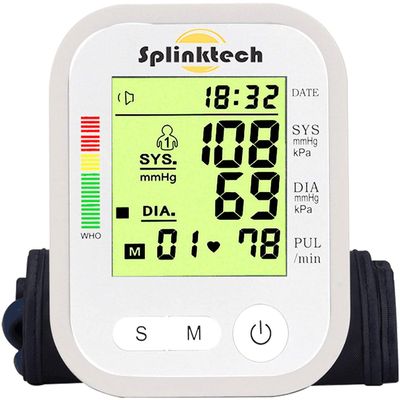 Luebel Arm Blood Pressure Monitor | Digital Upper Arm Blood Pressure Machine | Large LED Display Automatic Blood Pressure Machine | 180 Reading Memories