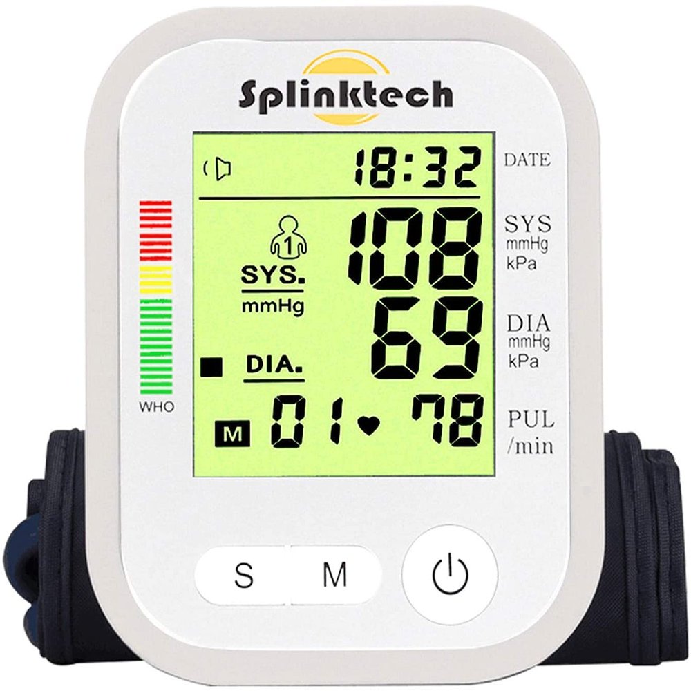 Luebel Arm Blood Pressure Monitor | Digital Upper Arm Blood Pressure Machine | Large LED Display Automatic Blood Pressure Machine | 180 Reading Memories