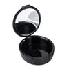 Retaining Box Denture Denture Box Denture Denture Height Denture Oval Portable PE Mouth Container with Mirror Black view 1