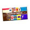 Merry Christmas Mummy Xmas Chocolate Bar Wrapper Novelty Gift For Mother Mam Mom CH-411 (without chocolate) view 1