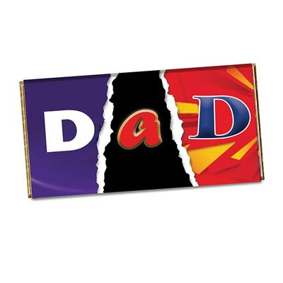 Dad CHOCOLATE BAR WRAPPER Novelty Birthday Fathers day Xmas Gift Present CH-003 (with chocolate)