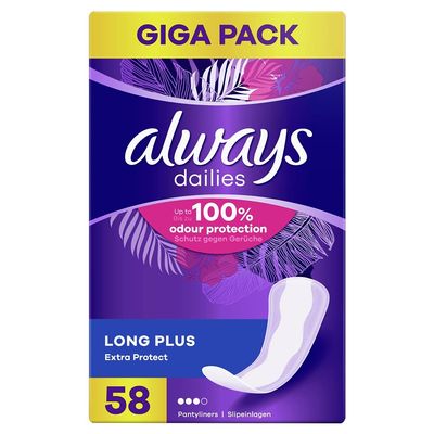 Always - 58x Dailies Long Plus Extra Protect Inlay Crosses - 1 Piece