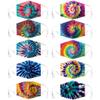 Caiyle [US Stock] 10 Packs Tie Dye Cute Design Women Girls Face_Mask_Protect_Cover Washable Reusable With Nose WireAdjustable EarloopsFilters Pocket Insert view 1