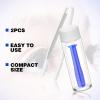 Fiada Contact Lens Remover Tool Contact Applicator Scleral Lens Remover Inserter Soft Suction Holder with Ventless Bottles and White Tweezers view 4