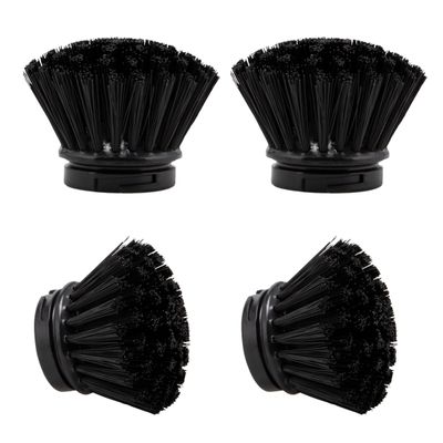 bremermann Replacement Brushes for Sink Set (4 Pieces) Washing Up Brush Head Black