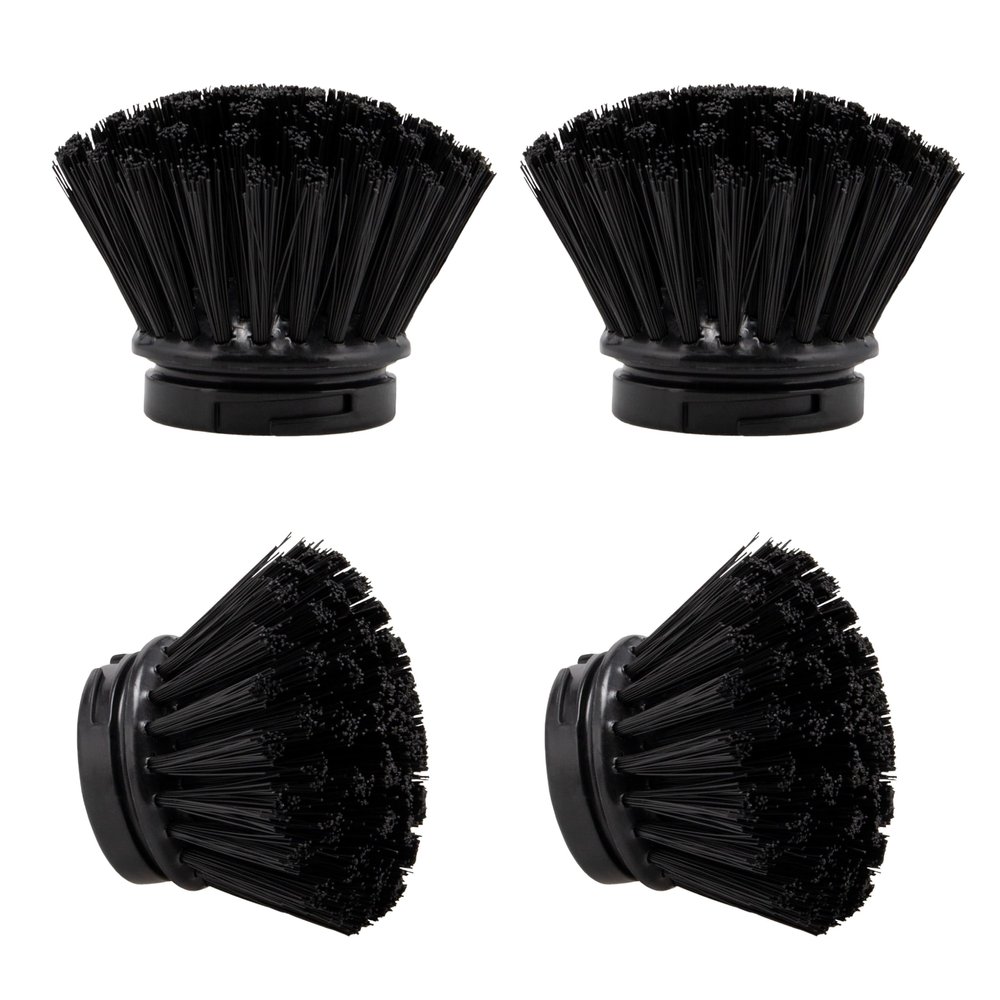 bremermann Replacement Brushes for Sink Set (4 Pieces) Washing Up Brush Head Black