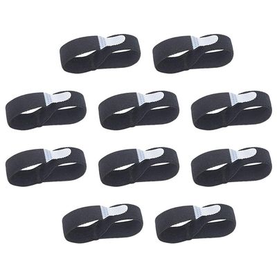 10PCS Finger Buddy Loops Splint Tape Finger Splint Buddy Tape for Jammed Finger Splint Support Separator Splint Wraps Toe Wraps for Injured Broken (Color : Black, Size : Size 1)
