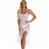 Women's Nightwear Women's Lingerie Sexy Split Long Dress-Black_XXL view 2