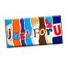Just For U Chocolate Bar Wrapper Novelty Funny Gift Birthday Christmas Valentine CH-103 (without chocolate) view 1
