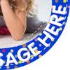 Your Very Own Photo Image Spotty - Dark Blue - Any Size (4in - 7.5in) Personalised Edible Cake Topper on Premium Icing view 3