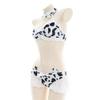 JasmyGirls Sexy Cow Cosplay Lingerie Naughty Maid Costume Kawaii Anime Bikini Lolita Roleplay Outfit Cute Bra and Panty Set view 2
