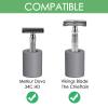 Linkidea 2 Pack Safety Razor Stand, Opening Dia 0.8" (2.2cm) Diatomite Men's Shaving Razor Holder for Bathroom Countertops, Compatible with Vikings, Merkur Double Edge Safety Razor (Grey) view 2