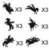 Matador Cupcake Toppers Set 18 Pcs - cowboy Theme man Birthday Party Event Glitter Decoration Supplies view 3