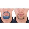 5 Sizes Goatee Beard Shaper, Set of 5 Goatee Template for Men, Fits All Face Shape, Give Perfect Symmetric Goatee Beard at Home, Saves Time (Blue)