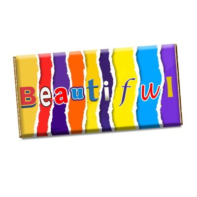 Beautiful Chocolate Bar Wrapper Novelty Gift Birthday Valentine Anniversary CH-202 (without chocolate)