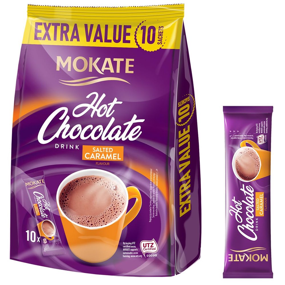 Mokate Salted Caramel Hot Chocolate 10 Pack 180g