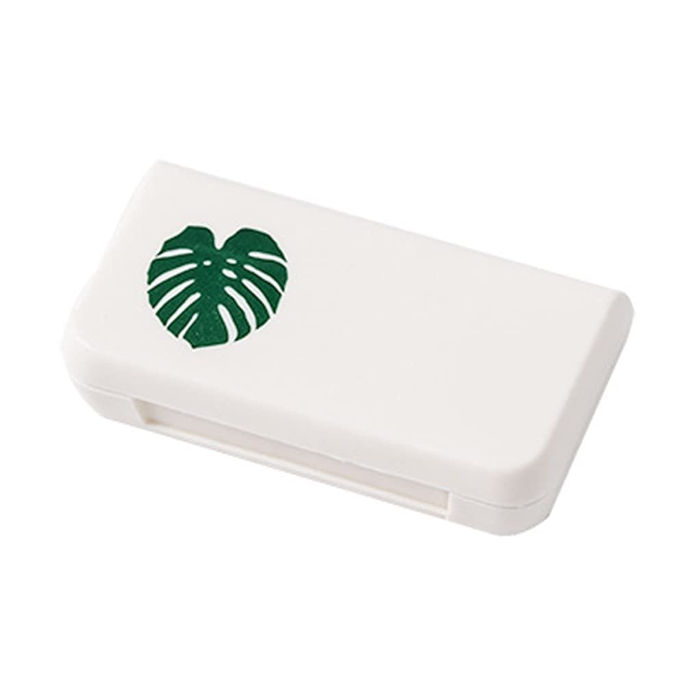 Portable Mini Pill Case, 3 Compartment Rectangle Pill Organizers 66mm Medicine Dispenser for for Daily and Travel