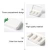 Portable Mini Pill Case, 3 Compartment Rectangle Pill Organizers 66mm Medicine Dispenser for for Daily and Travel view 3