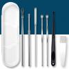 YZDKJ 2sets Ear Cleaner Earwax Removal Tool Earpick Curette Reusable Ear Cleaning Wax Remover Spring Spoon Ear Pick Cleanser Care (Color : C-Rose gold) view 2