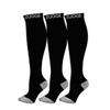 3 Pairs Compression Socks Pack - Best Medical, Nursing, Travel & Flight Socks - Running & Fitness - 15-20mmHg, Black, XXL/#XL view 1