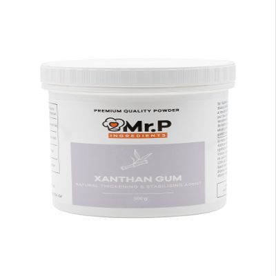 Mr.P Ingredients Xanthan Gum 500g Powder Thickener Stabiliser Ideal For Making Soups Sauces Gluten Free Baking Ice Cream VEGAN Vegetarian Gluten Free Halal Kosher Non-GMO (Recyclable Pot)