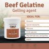 Mr.P Ingredients Beef Gelatine 500g 250 Bloom Powder Unflavoured Stabiliser Gelling Aerating Agent Instant Halal Gluten Free Non-GMO (Recyclable Pot) view 2