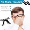 10 Pairs Adhesive Eye Glasses Nose Pads, Water-Drop Shape Stick on Anti-Slip Soft Silicone, Adhesive Nose Pads Glasses Nose Pad for Glasses, Eyeglasses and Sunglasses2.8mm Black view 2