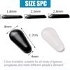 10 Pairs Adhesive Eye Glasses Nose Pads, Water-Drop Shape Stick on Anti-Slip Soft Silicone, Adhesive Nose Pads Glasses Nose Pad for Glasses, Eyeglasses and Sunglasses2.8mm White view 4