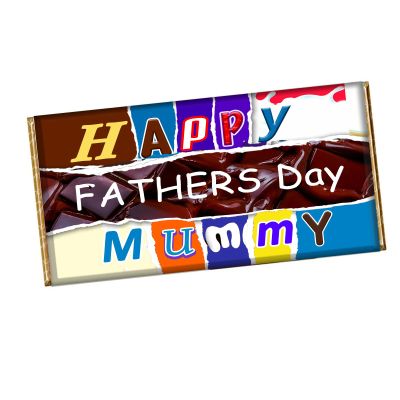 Lovely Fathers Day Chocolate Bar Wrapper Novelty Gift Present For Mom Mummy CH-247 (without chocolate)