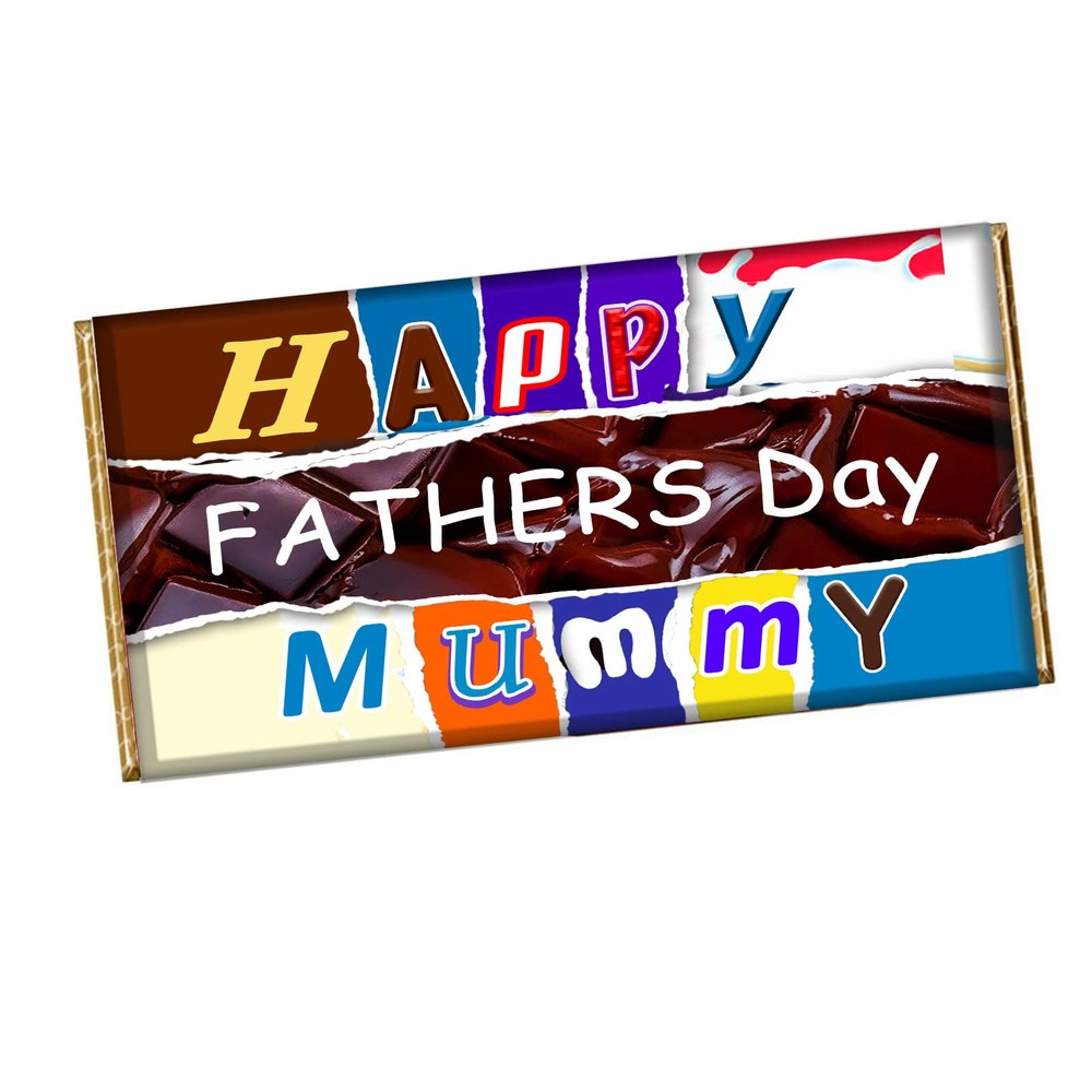 Lovely Fathers Day Chocolate Bar Wrapper Novelty Gift Present For Mom Mummy CH-247 (without chocolate)
