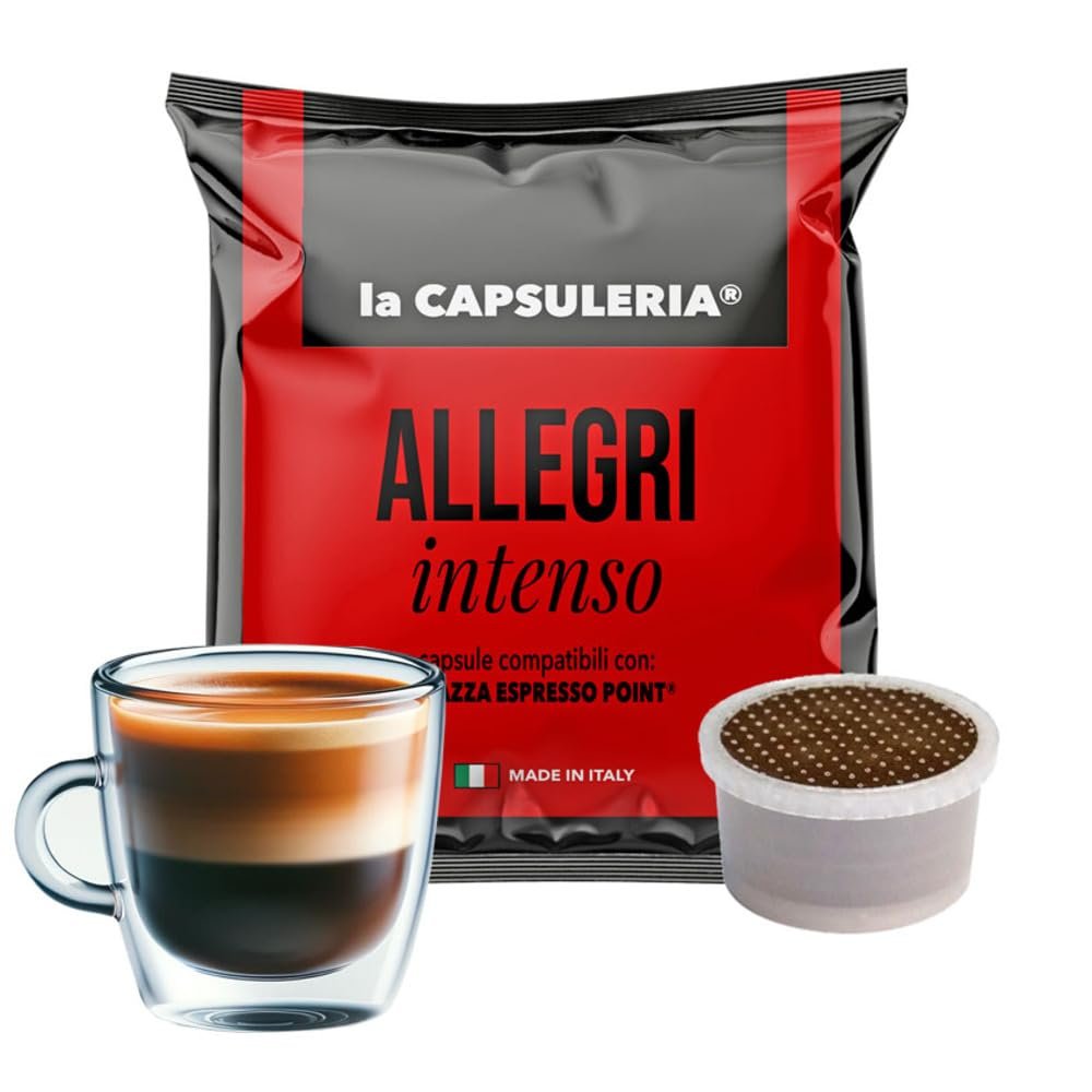 ALLEGRI INTENSO coffee, espresso (100 Kapseln) kompatibel mit Lavazza Espresso Point - (La Capsuleria)