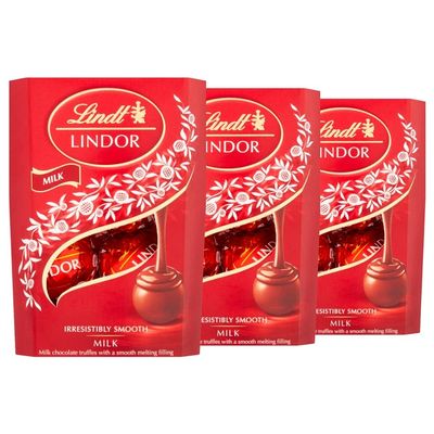 3 Boxes of 37g Swiss Chocolate Candies, Lindt Lindor
