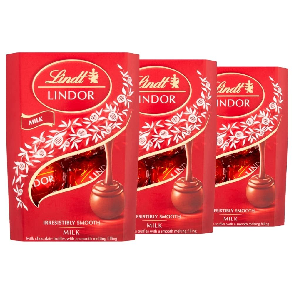 3 Boxes of 37g Swiss Chocolate Candies, Lindt Lindor