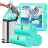XUXRUS 5l Bin Bags Pedal Bin Liners Small 60 Counts Plastic Garbage Bags Wastebasket Toilet Mini Bin Liners for Bathroom Bedroom Office,Fit 5 6 7 8 Liter,Light Green view 1