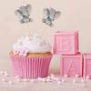36 Pieces Elephant Cupcake Toppers for Baby Shower Baby Girl Birthday Party Supplies Cake Decorations Cute Baby Shower Cupcake Picks Baby Girl Cupcake Toppers (Pink) view 2