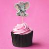 36 Pieces Elephant Cupcake Toppers for Baby Shower Baby Girl Birthday Party Supplies Cake Decorations Cute Baby Shower Cupcake Picks Baby Girl Cupcake Toppers (Pink) view 3